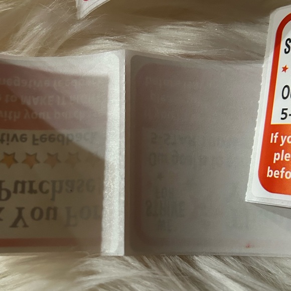 Thank You for Your Purchase 2" x 3" Stickers (25 pack) Feedback Shipping Labels - Picture 3 of 4